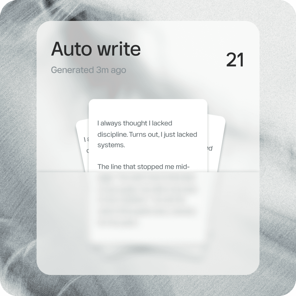 Turn notes into drafts